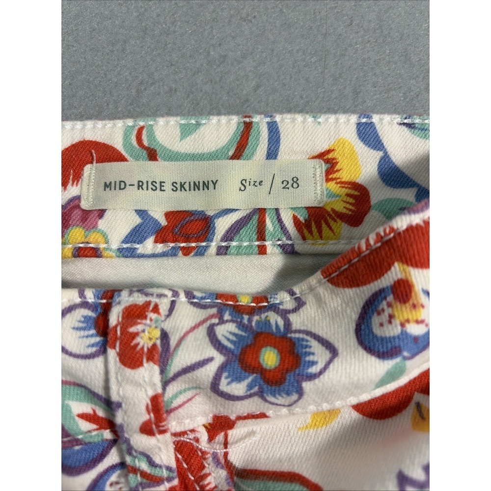Pilcro and the Letterpress by Anthropologie Mid-Rise Skinny Pants Size 28 - Picture 4 of 8